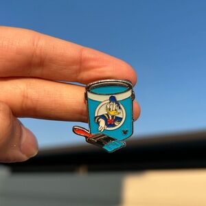 Disney Blue and Red Donald Duck Art Pin